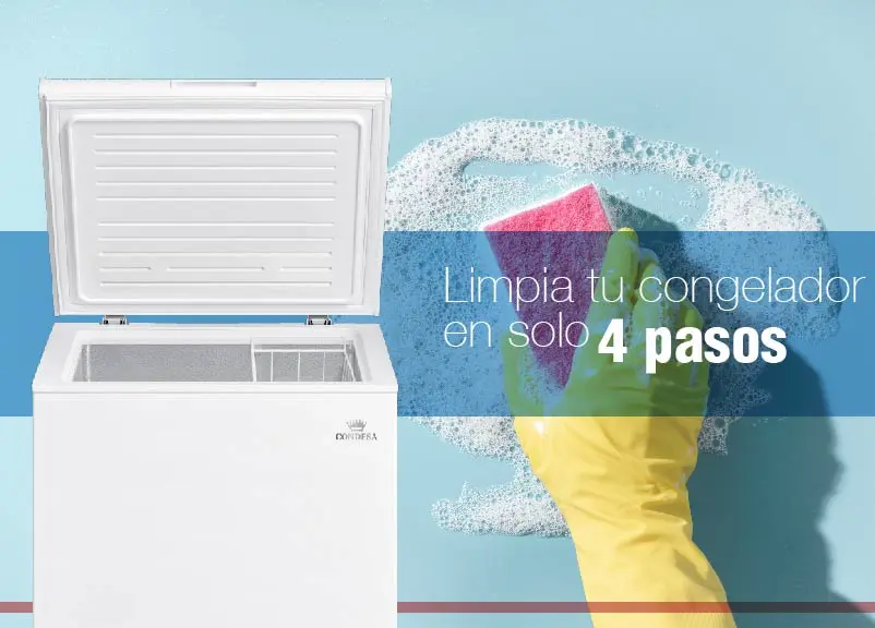 Limpia tu congelador en solo 4 pasos