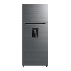 Refrigerador de 350 Lts de color plateado