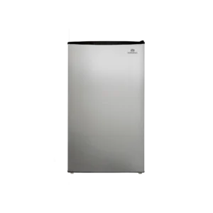refrigerador ejecutivo de 95 litros plateado