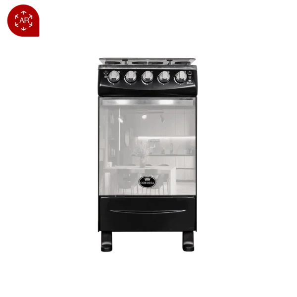 Cocina 4 hornillas 20” / Negro / BIM23