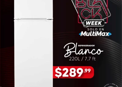 Refrigerador 220L / 7.7 ft / Blanco