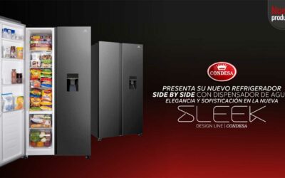Condesa presenta su nuevo refrigerador Side by Side con dispensador de agua: elegancia y sofisticación en la nueva línea Sleek
