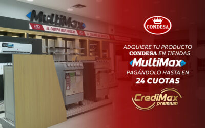 Adquiere tu producto Condesa en tiendas Multimax pagándolo hasta en 24 cuotas